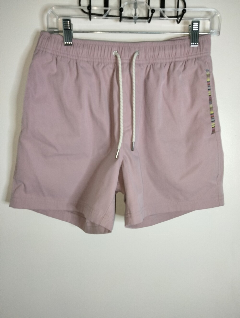 Wowie (Size M) Men's Mauve Stretch Pocket Sapien 2.0 Athletic Drawstring Shorts